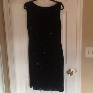 Ralph Lauren formal black sequence dress